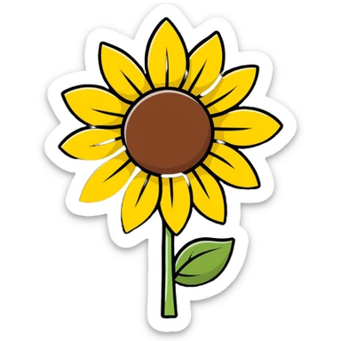 A sunflower  sticker