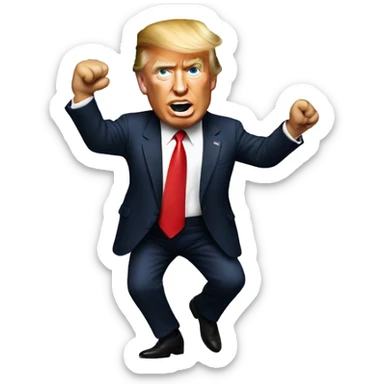 Donald Trump dancing sticker