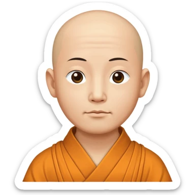Zen monk sticker