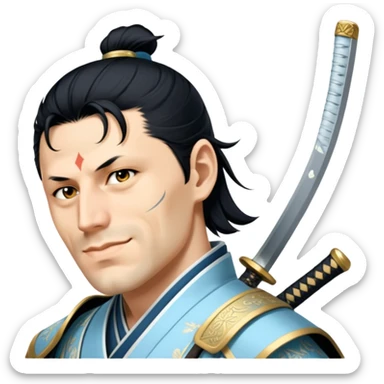 Elegant Samurai sticker