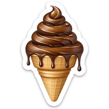 Soy sauce ice cream sticker