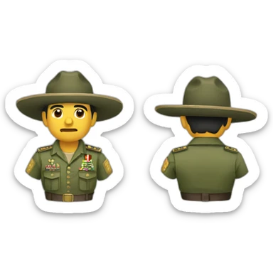 Soldado mexicano táctico  sticker