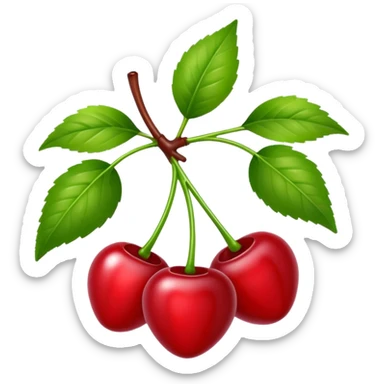 Sour cherries sticker