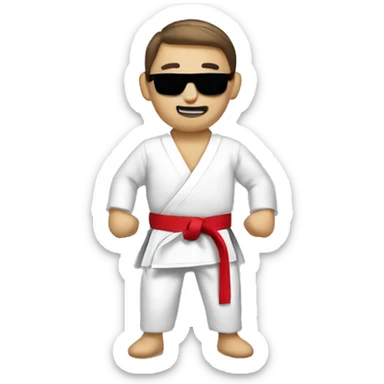 Karate add a b badge to their suit sticker