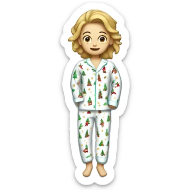 Christmas pyjama  sticker