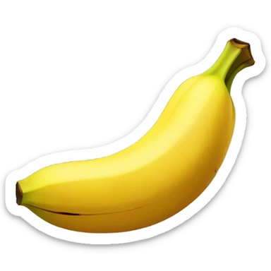 Banana peel sticker