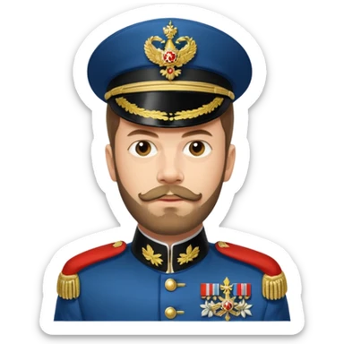 Nicholas II, Russian tsar,  sticker