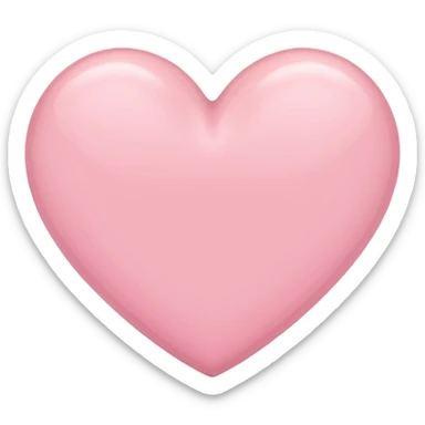 Pastel pink heart sticker