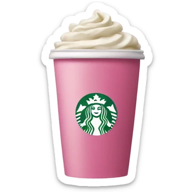 Pink Starbucks  sticker