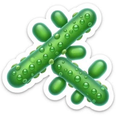 green gut bacteria sticker