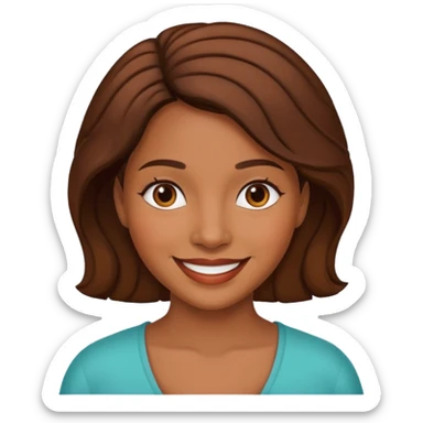 Chaparra, morenita colocha sticker