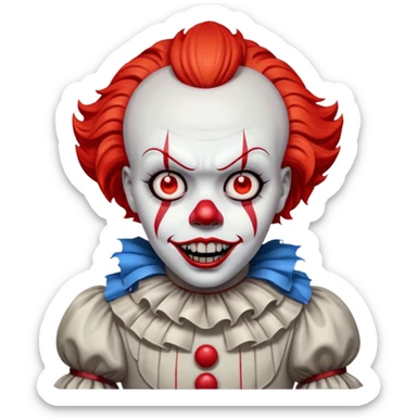 Pennywise faisant les lumières mortes sticker