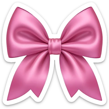 Pink bows sticker