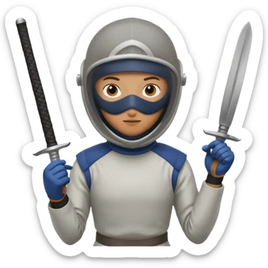 The fencer sticker