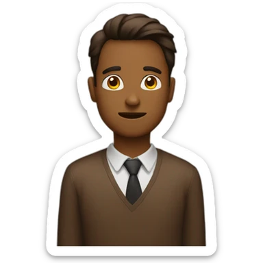 static brown sticker