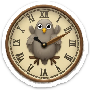 cuckoo clock sticker
