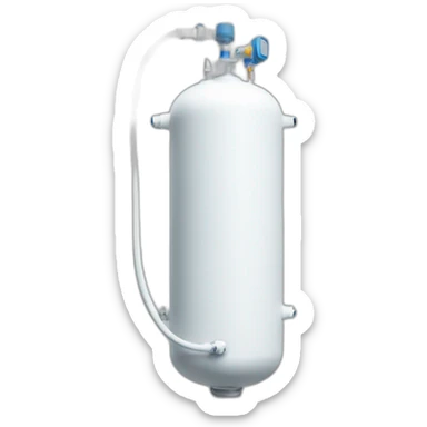 White oxygen tank sticker