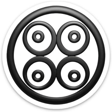 Celtic Triskelion black and white symbol sticker