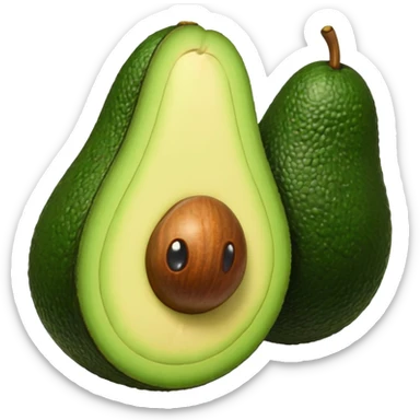 avocado doing 67 sticker