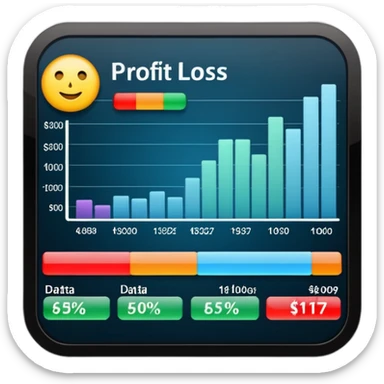 profit and loss chat stocks sticker