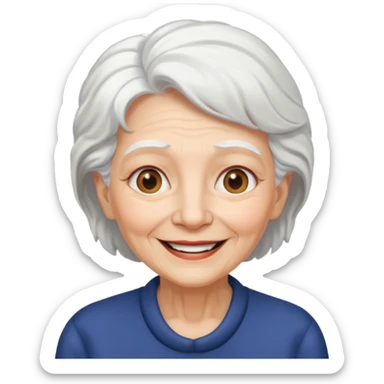 old lady retire sticker