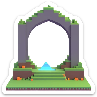 Minecraft End portal sticker