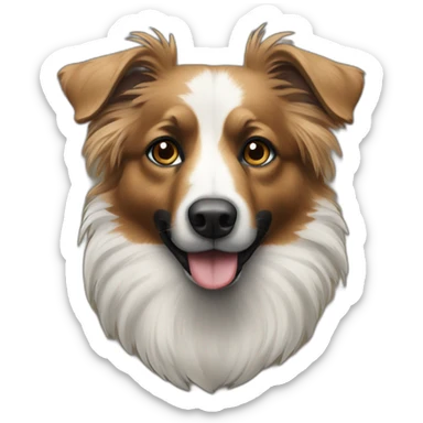 Berger australien noir tricolore sticker