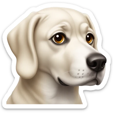 PERRO LENGUA FUERA sticker