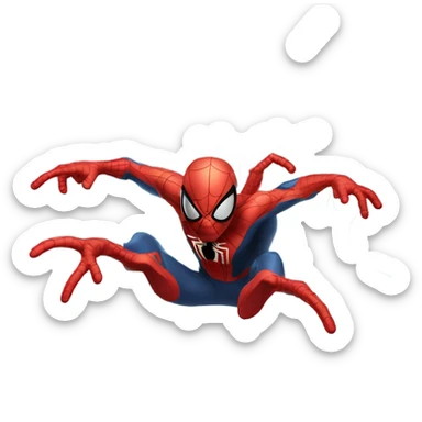 Spider-Man's hand shooting a web sticker