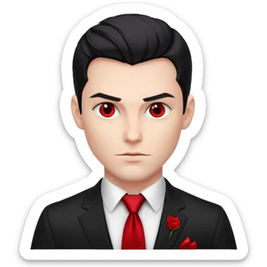 Lucifer half body sticker