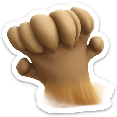 Claw coming out of a sandstorm sticker