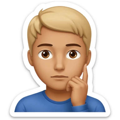 thinking sticker