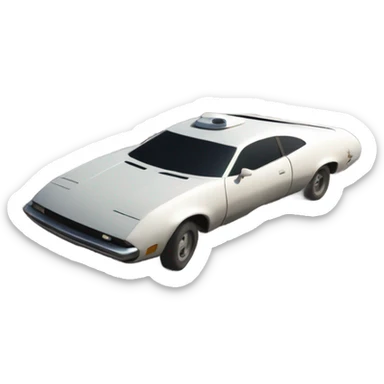 cars on sea ​​of ​​tranquility in moon  sticker