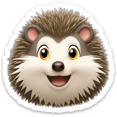 A Disney hedgehog sticker