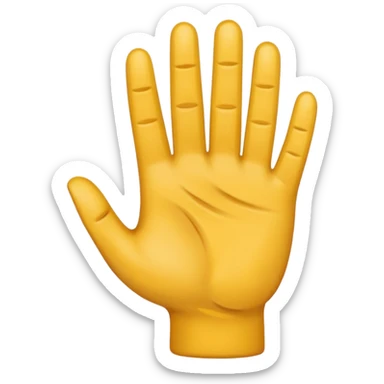 Una mano con 3 dedos sticker