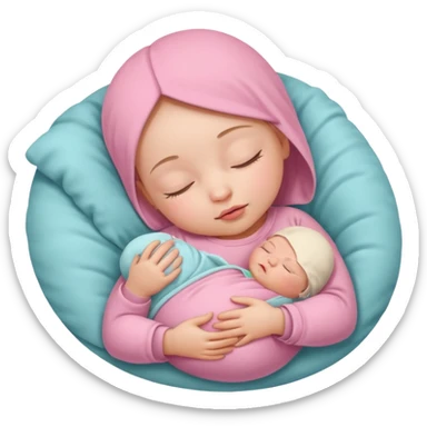 only new born baby gỉrl sticker