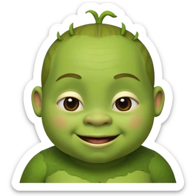 baby shrek sticker