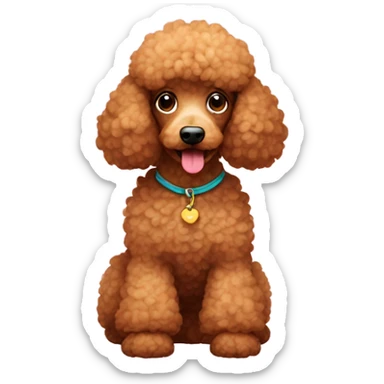 Girgerbread poodle sticker