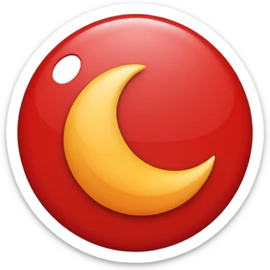 icono de ubicacion color rojo sticker