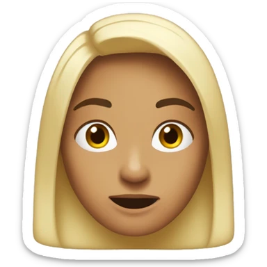 Cara excitada sonrojada sticker