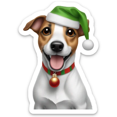 Jack Russell christmas feeling sticker