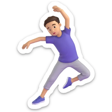 boy doing dab dance move sticker