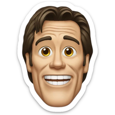 Jim carrey with the mask sticker