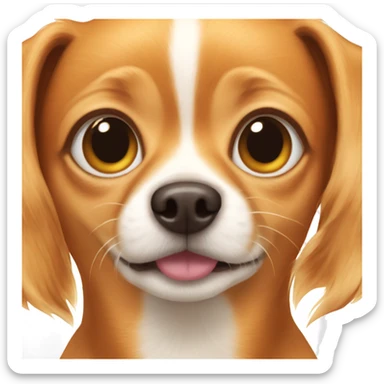 The ginger dog chihuahua sticker