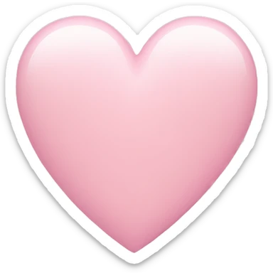 Light pink heart sticker