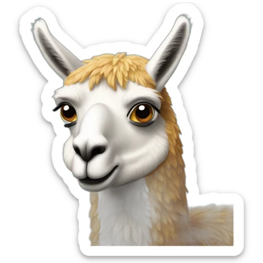 llama peruana sticker