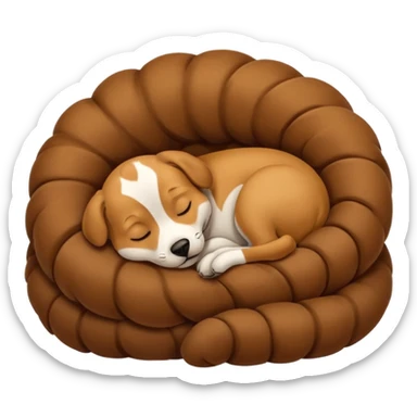 Doggy sleeping sticker