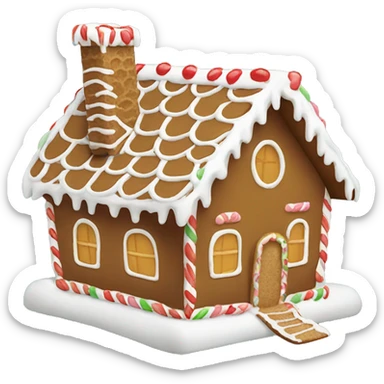 Gingerbread house sticker