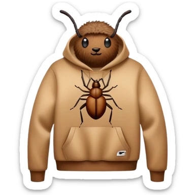 tick insect wearing a jumper with a nike logo sticker