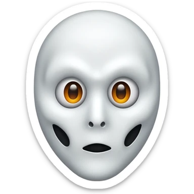 ghost  mask sticker